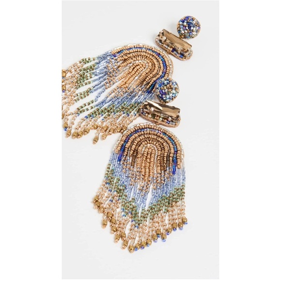 Deepa Gurnani Jody Earrings | Blue - Picture 2 of 2